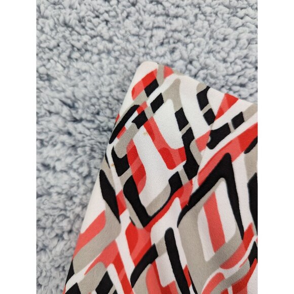 Kasper Knee Length Pencil Skirt Womens 10 Colorful Artsy Lightweight Stretch - Picture 11 of 15